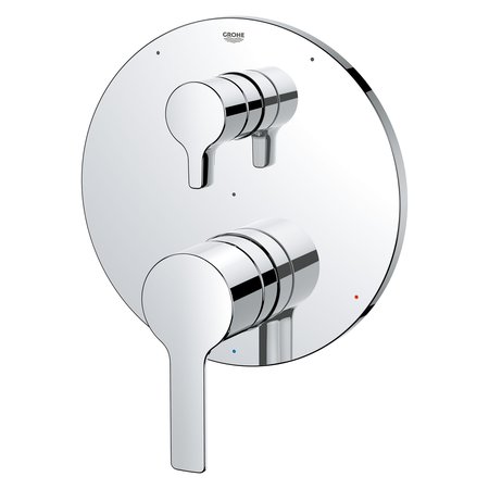 Grohe Lineare Pressure Balance Valve Trim With 3-Way Diverter With Cartridge, Chrome 29424000